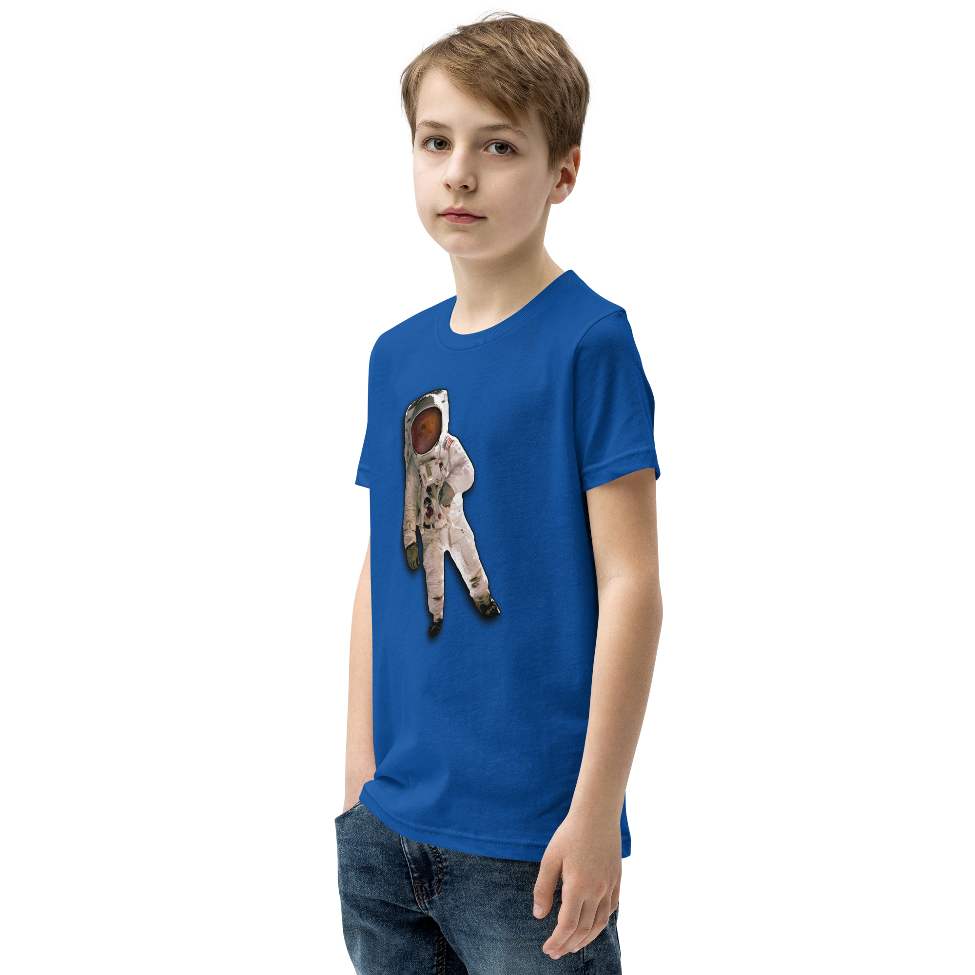 Space Cat Astronaut Kids T-shirt (no background)